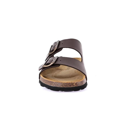 Grunland Sandali Uomo Plantare Sughero Doppia Fibbia Moro CB3013 HOBO BROWN Grunland 