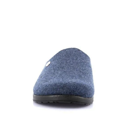 Pantofole Uomo Feltro di Lana Blu - MARIO SPATARELLA