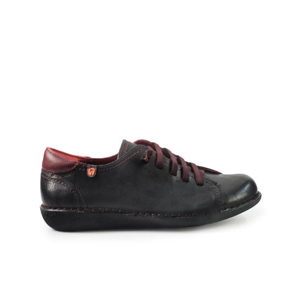 Jungla Scarpe Basse Donna con Lacci Elastici in Pelle Nero 7277 BLACK Jungla 