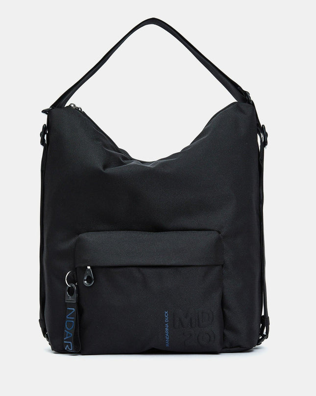Mandarina Duck Borsa Convertibile Zaino Tessuto Nero QMT09 MD20 BLACK Mandarina Duck 