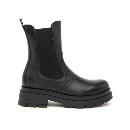 Nero Giardini Stivaletti Chelsea Donna in Pelle Nero - MARIO SPATARELLA