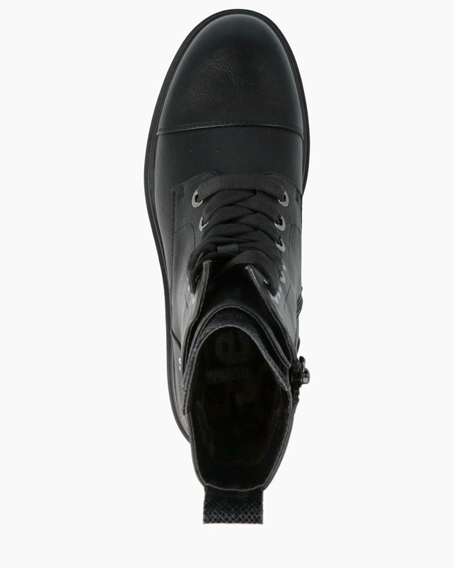 Anfibi Donna Ecopelle Nera - MARIO SPATARELLA