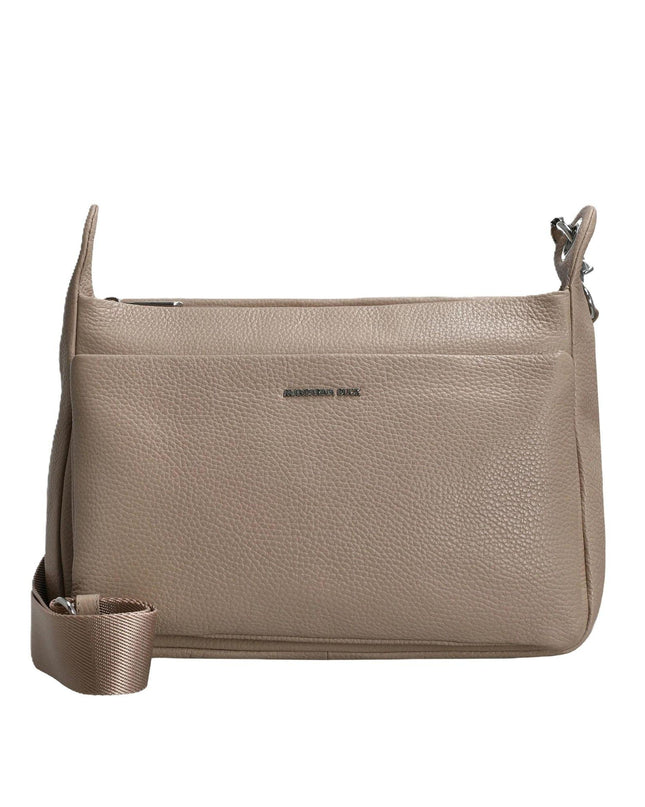 Mandarina Duck Borsa con Tracolla in Pelle Taupe FZT57 MELLOW LEATHER TAUPE Mandarina Duck 