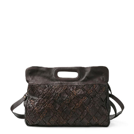 Biba Borsa Cartella Donna con Tracolla in Pelle Marrone KAN1L KANAB DARK BROWN Biba 