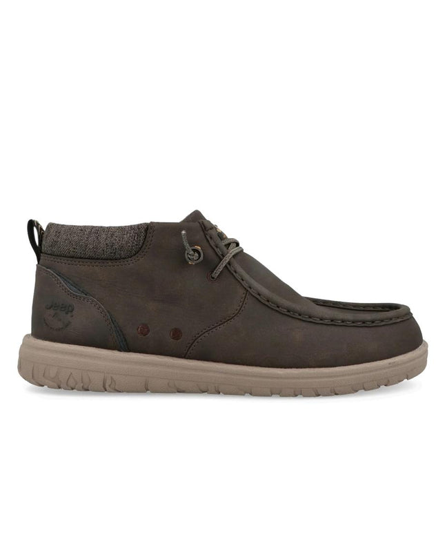 Jeep Slipon Uomo in Eco Brown Marrone SAMOA WALLABEE MID DARK BROWN Jeep Footwear 