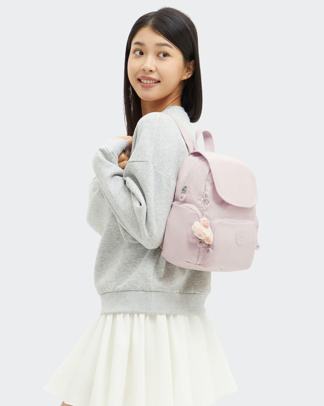 Kipling CITY ZIP MINIPINK SHINE