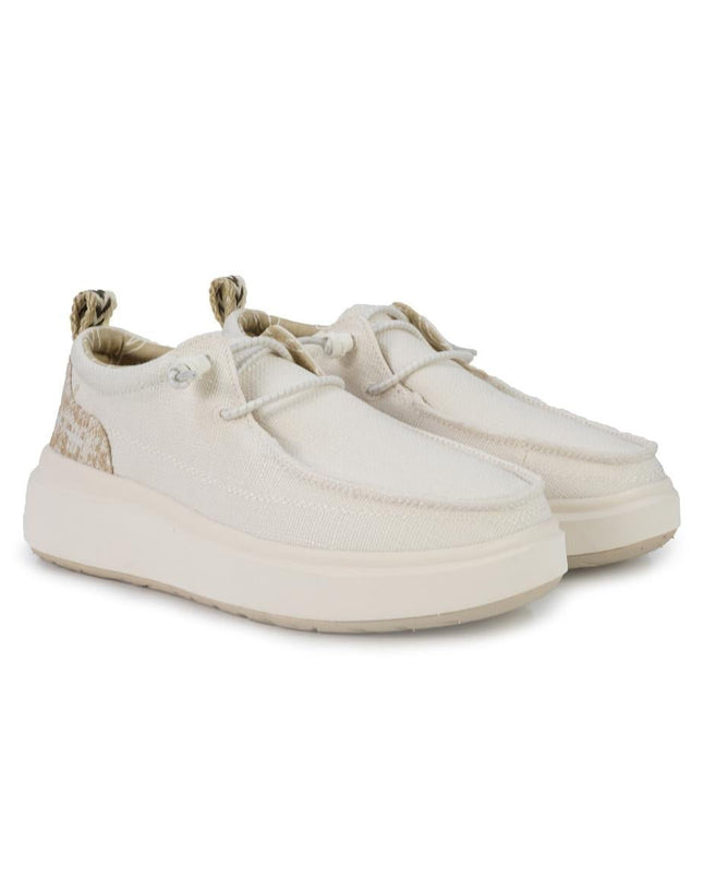 Jeep Wallabee Slipon Donna in Tessuto Bianco - MARIO SPATARELLA