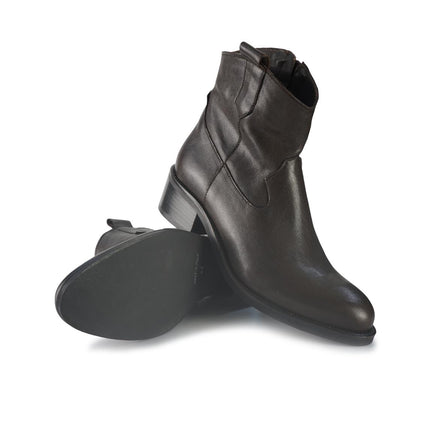 Stivaletto in Pelle Moro ELENA42 URBAN BROWN Spatarella 