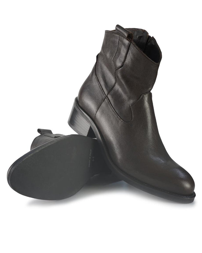 Stivaletto in Pelle Moro ELENA42 URBAN BROWN Spatarella 