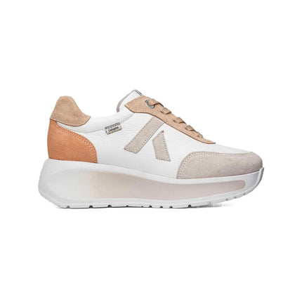 Callaghan Sneakers Donna con Zeppa in Pelle e Camoscio Bianco Pesca 61605 GRACE PINK Callaghan 