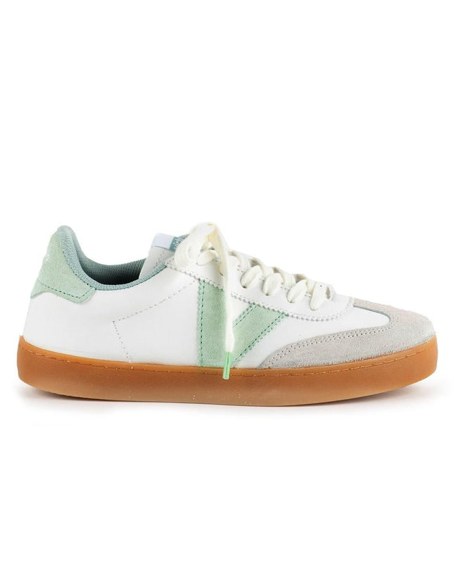 Victoria Sneakers Bassa Donna Bianco Menta - MARIO SPATARELLA