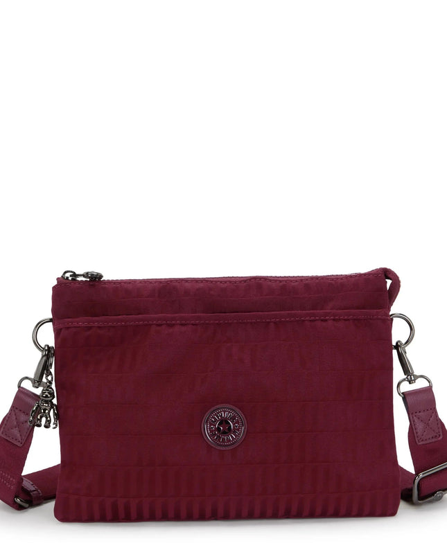 Kipling Borsa Pochette con Tracolla in Tessuto Maroon RIRI L MAROON Kipling 