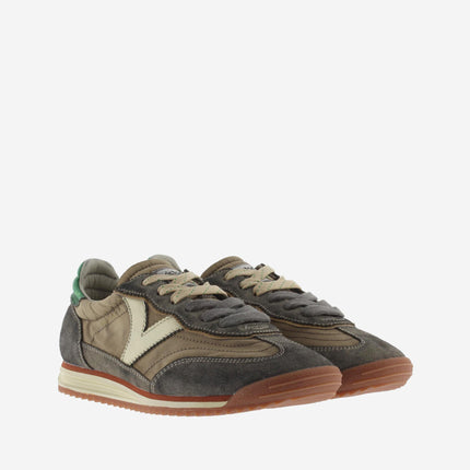 Victoria Sneakers Donna Bassa in Camoscio Lavato Taupe - MARIO SPATARELLA