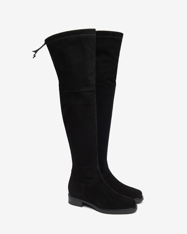 Nero Giardini Stivali Donna Gamba Alta Elasticizzati in Camoscio Nero I514706D NERO 100 Nero Giardini 