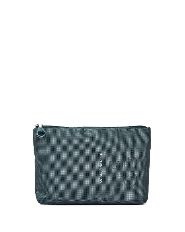 Pochette con Zip in Tessuno Verde QMMN9 MD20 VANITY PINE GREEN Mandarina Duck 