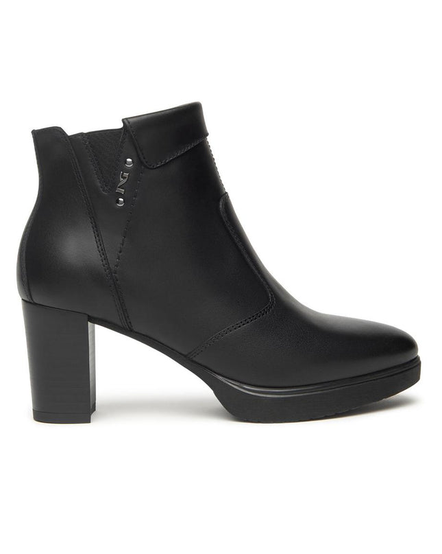 Nero Giardini Stivaletti Tronchetti Donna in Pelle Nero I513800D NERO 100 Nero Giardini 