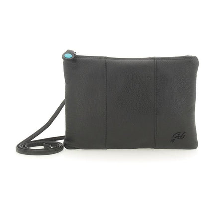 Gabs Pochette in Pelle Nera con Tracolla - MARIO SPATARELLA