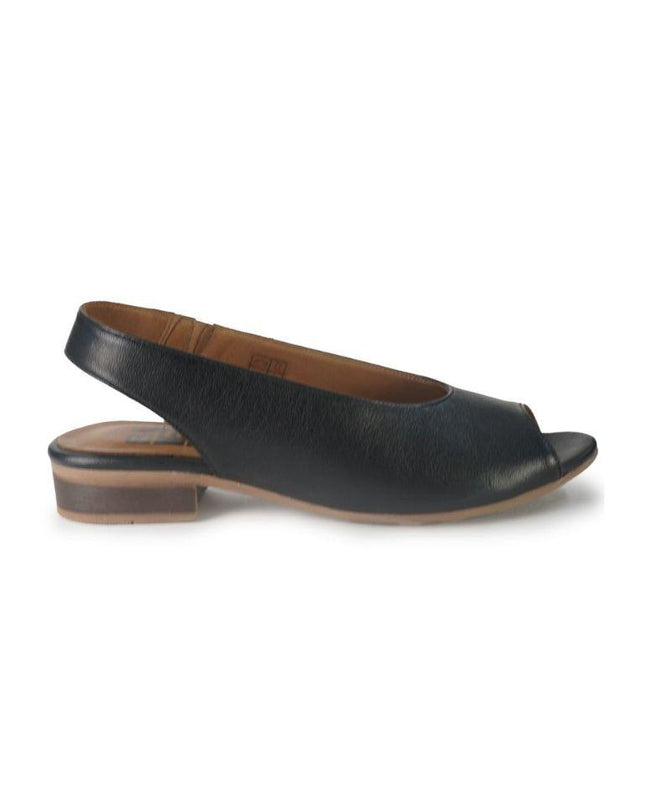 Sandali Bassi Donna Pelle Nera A6401 BLACK Bueno 