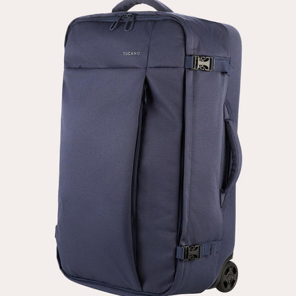 Trolley Medio Due Ruote in Tessuto Blu TUGO TROLLEY MEDIUM BLUE Tucano 