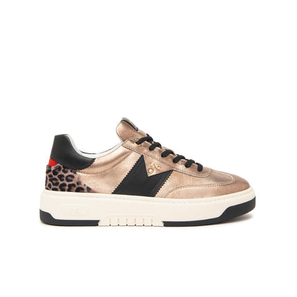 Nero Giardini Sneakers Donna in Pelle Laminata Multicolor Animalier I411647D TORTORA 406 Nero Giardini 