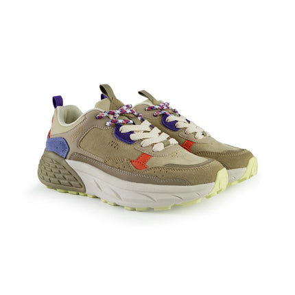 Jeep Sneakers Donna in Camoscio Multicolor Beige GROOVE BEIGE Jeep Footwear 