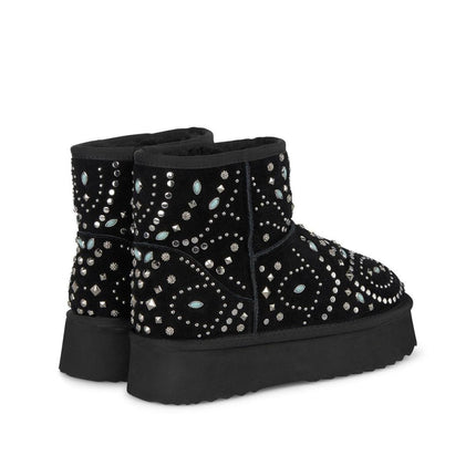 Stivaletti Imbottiti Camoscio Nero I241042 CROSTA BLACK Alma en Pena 