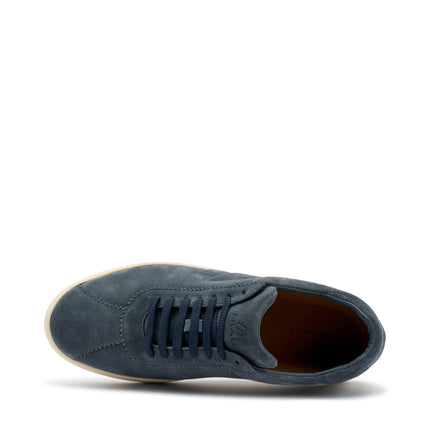 Frau Sneakers Uomo Bassa in Camoscio Blu 24D2 SIBERIA Frau 