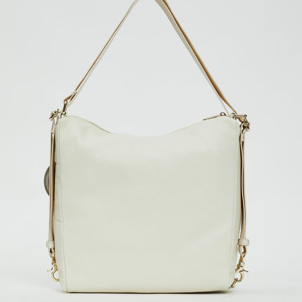 Mandarina Duck Borsa Convertibile Zaino in Pelle Mandorla FZT72 MELLOW LEATHER ALMOND Mandarina Duck 