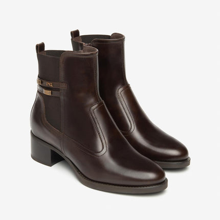 Nero Giardini Stivaletti Tronchetti Donna in Pelle Testa di Moro I513841D MORO 300 Nero Giardini 