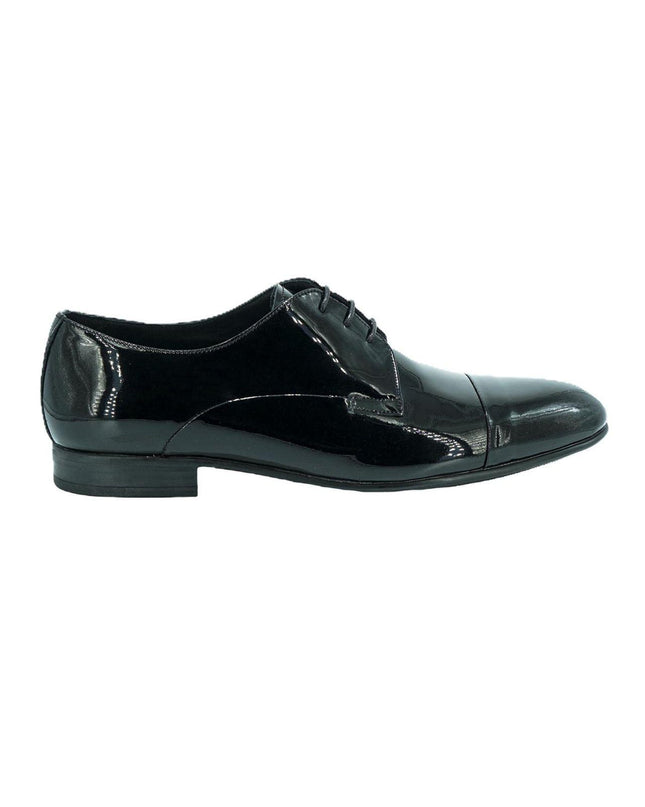 Stingata Cerimonia Derby Vernice Nero Elegante Sposo ELITE 3 VERNICE NERO Rogal's 