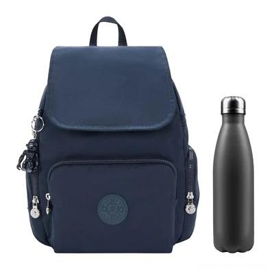Kipling Zaino Multitasche in Tessuto Infinite Blue CITY PACK ZIP S INFINITE BLUE Kipling 