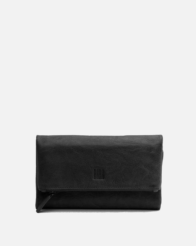 Biba Portafoglio Lungo in Pelle Nero con Portamonete - MARIO SPATARELLA