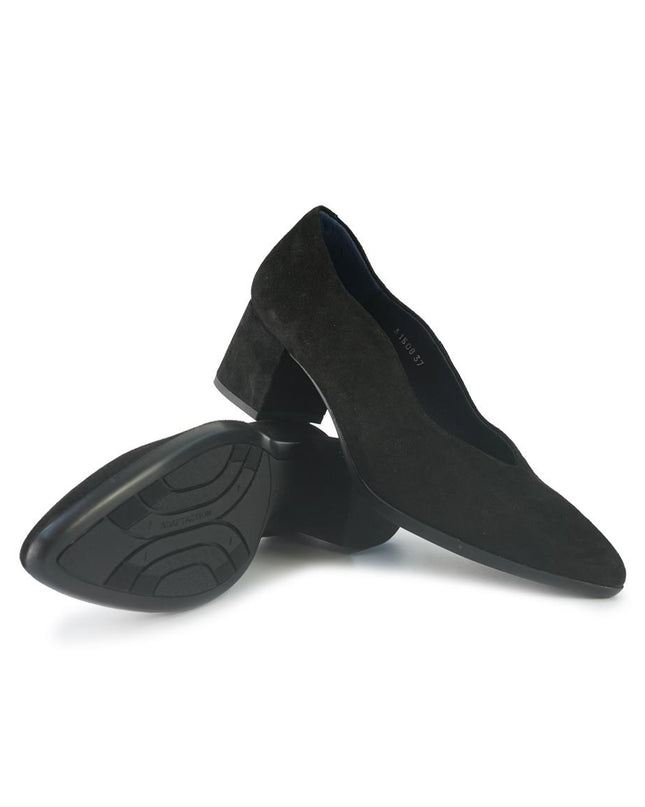 Decollete Donna Camoscio Nero - MARIO SPATARELLA