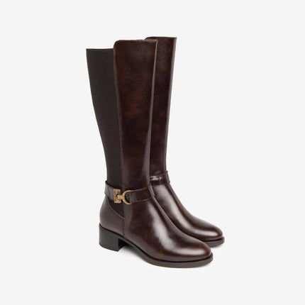 Stivali Donna Elastico Polpaccio Pelle Moro I411750D MORO 300 Nero Giardini 