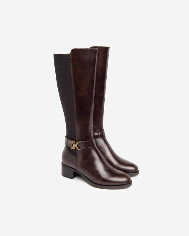 Stivali Donna Elastico Polpaccio Pelle Moro I411750D MORO 300 Nero Giardini 