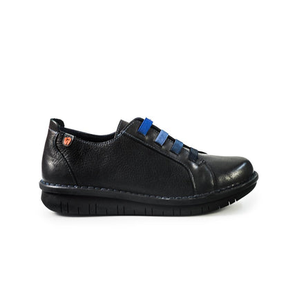 Jungla Scarpe Basse Donna con Lacci Elastici in Pelle Nero 8412 BLACK Jungla 