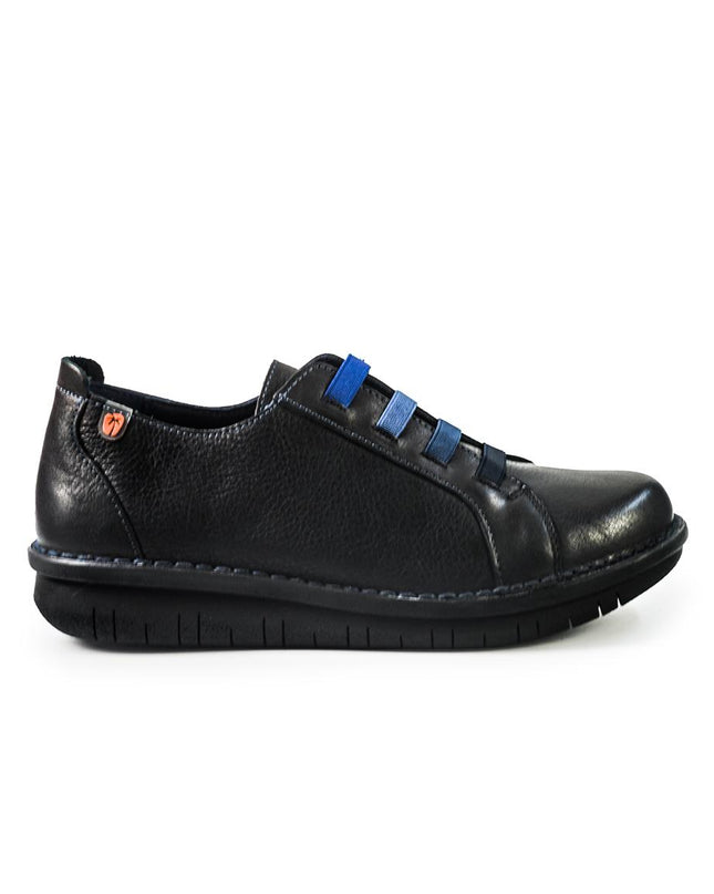 Jungla Scarpe Basse Donna con Lacci Elastici in Pelle Nero 8412 BLACK Jungla 