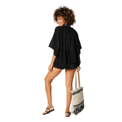 Kimono Estivo Corto Nero KIMONO ESTIVO MBK5000A La Mano Boho 