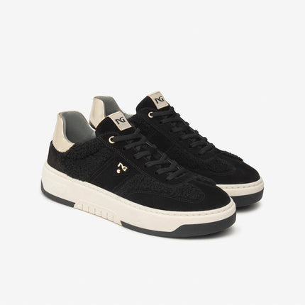 Nero Giardini Sneakers Donna in Teddi e Camoscio Nero - MARIO SPATARELLA