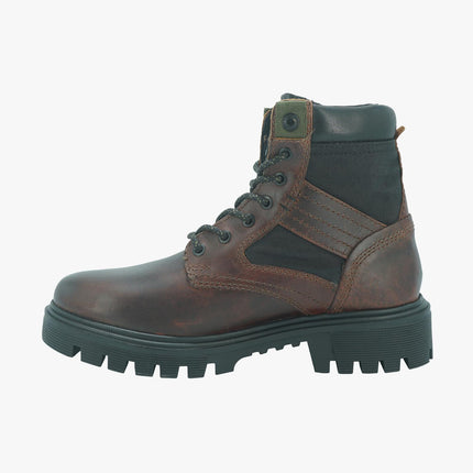 Anfibi in Pelle da Uomo SEATTLE COP RED BROWN Wrangler 