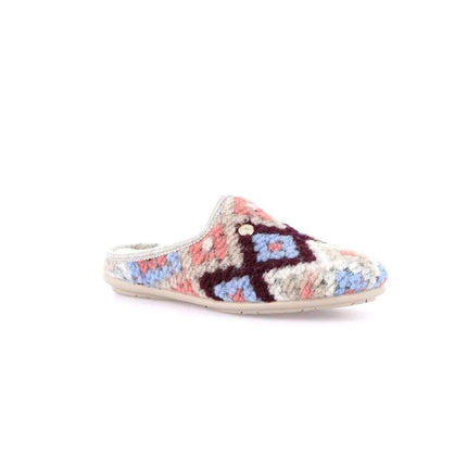 Pantofole Donna Maglia Beige Multi - MARIO SPATARELLA
