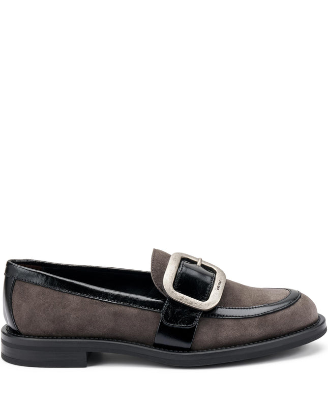 Frau Mocassini Donna Camoscio e Vernice Torba 90A5 SOFTY TORBA Frau 