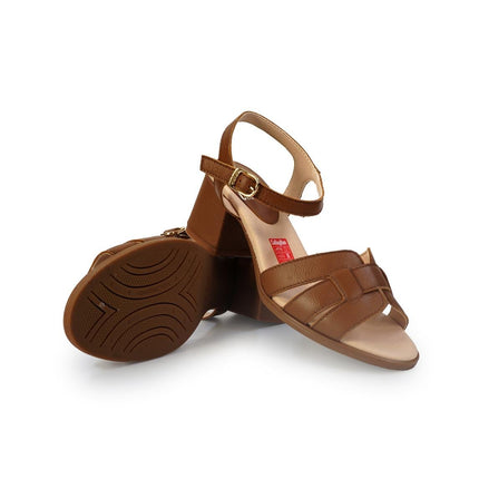 Callaghan Sandali Donna con Tacco in Pelle Camel Cuoio - MARIO SPATARELLA