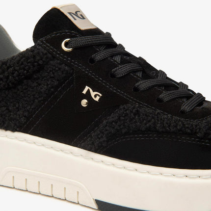 Nero Giardini Sneakers Donna in Teddi e Camoscio Nero - MARIO SPATARELLA