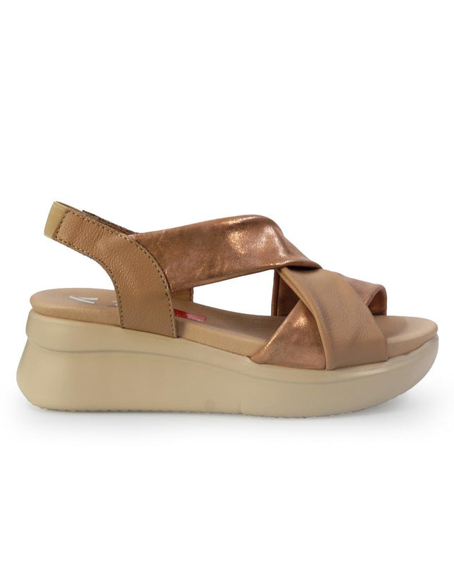 Callaghan Sandali Donna con Zeppa Platform in Pelle Laminata Rosa 29930 LLANA PINK Callaghan 