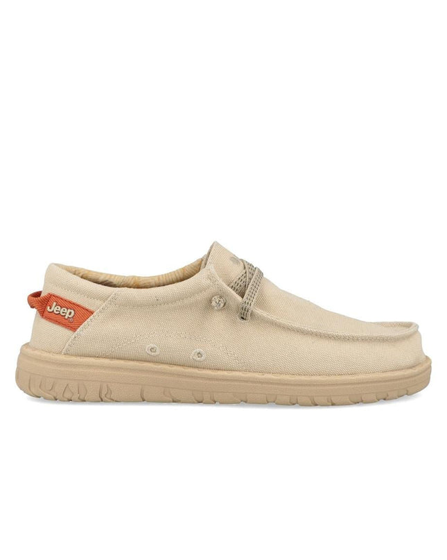 Jeep Wallabee Uomo in Canvas Beige - MARIO SPATARELLA