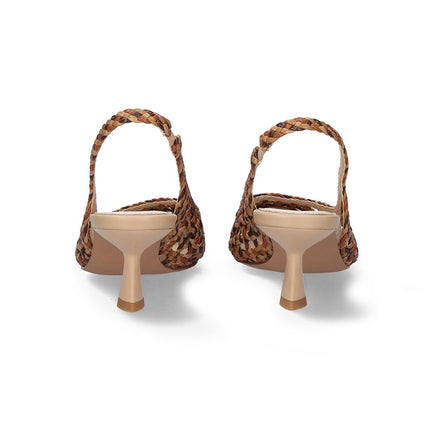 Exe Chanel Sling Back Donna Intrecciato Multi Cuoio SELENA 851 BEIGE Exe 