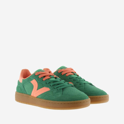 Victoria Sneakers Bassa Donna in Pelle Verde Multi - MARIO SPATARELLA