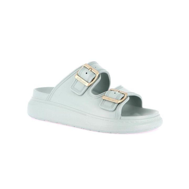 Grunland Sandali Ciabatta Platform Doppia Fibbia Donna in Gomma Salvia CI1906 DALA SALVIA Grunland 