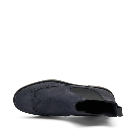 Stivaletti Frau Chelsea Oxford Donna in Camoscio Blu 98A9 WAXY NAVY Frau 
